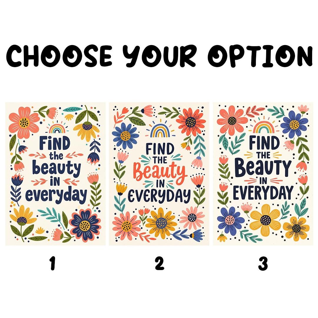Personalized Garden Flag Floral Find the Beauty in Everyday - Customized Family Name Yard Flag Double Sided Outdoor Welcome Porch Decor