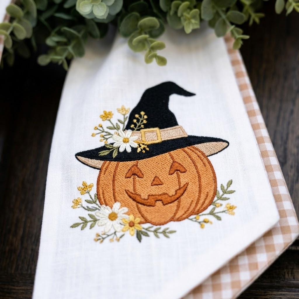 Personalized Pumpkin Wreath Sash, Custom Embroidered Halloween Monogram Door Bow, Gingham Fall Decor